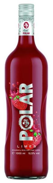 Wodka Mixgetränk Polar Strawberry Erdbeer-Limes 15 % vol. Literflasche